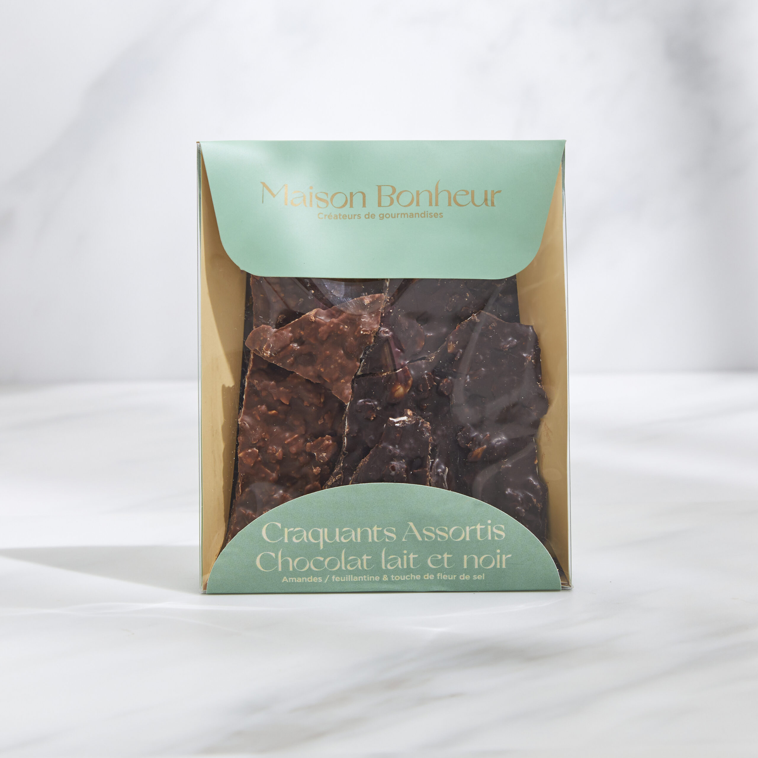 Pochette Craquants Chocolat Lait & Noir 150gr