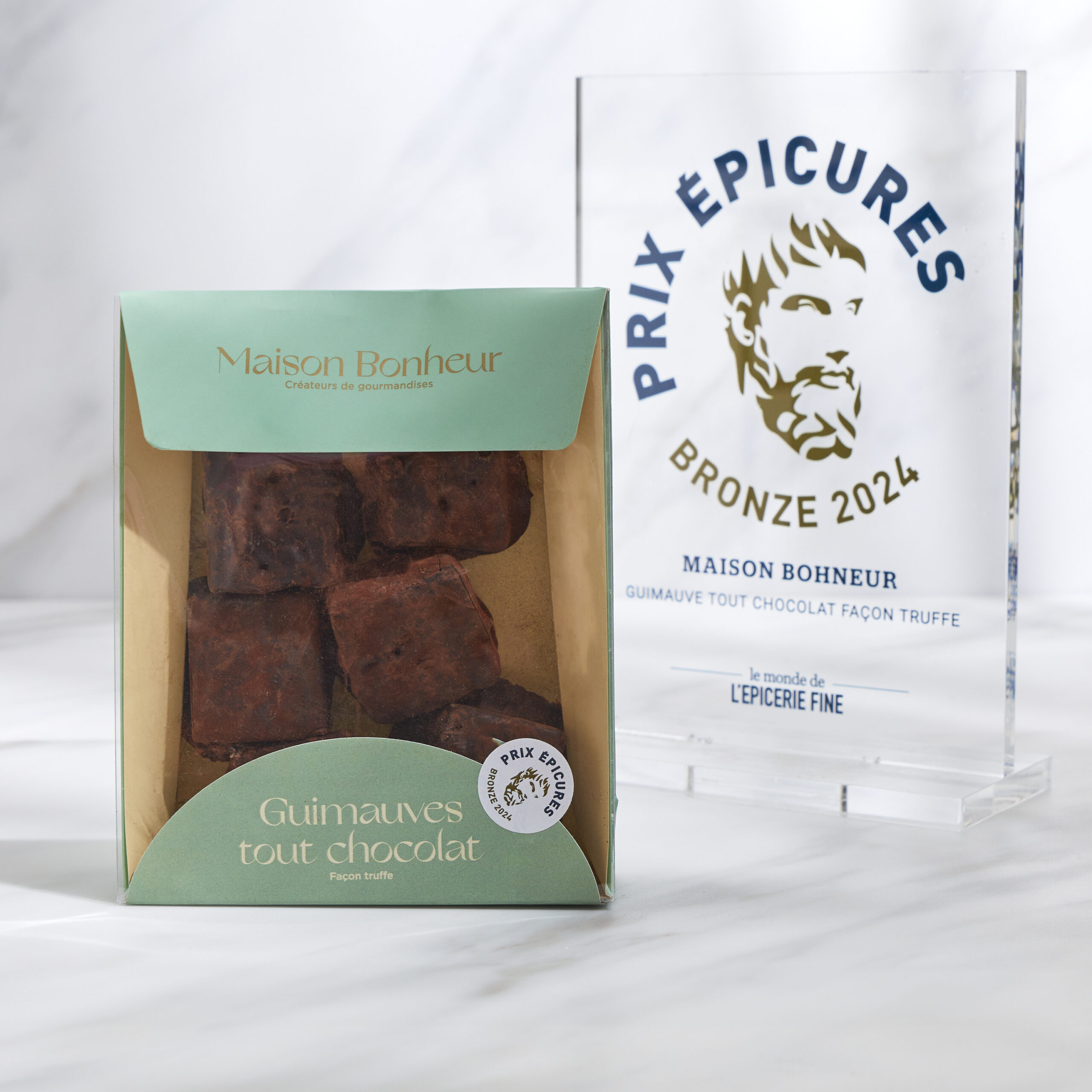 Guimauve tout chocolat noir façon truffe